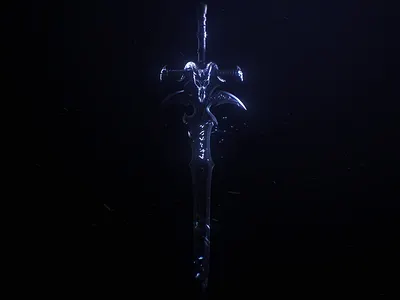 Frostmourne // First blender project arthas blender frostmourne lich king modelling skull sword warcraft world of warcraft wow