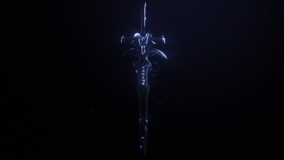 Frostmourne // First blender project arthas blender frostmourne lich king modelling skull sword warcraft world of warcraft wow