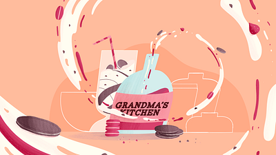 Grandma s Kitchen 03 2danimation adobe design illustration illustration for motion ipad photoshop