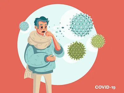 1 corona virus adobe illustrator coronavirus covid 19 get sick illustration isolation period medicine pandemic quarantine vector vectorart virus