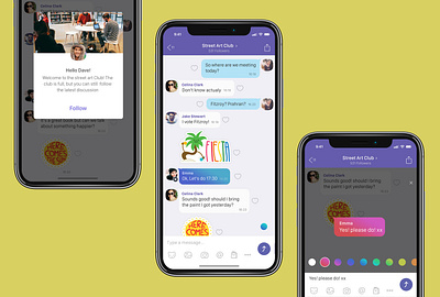 Special features for admins in group chats admin app chats groups new design speech bubbles