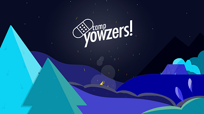 Camp Yowzers 2danimation camping illustration illustration for motion photoshop styleframe