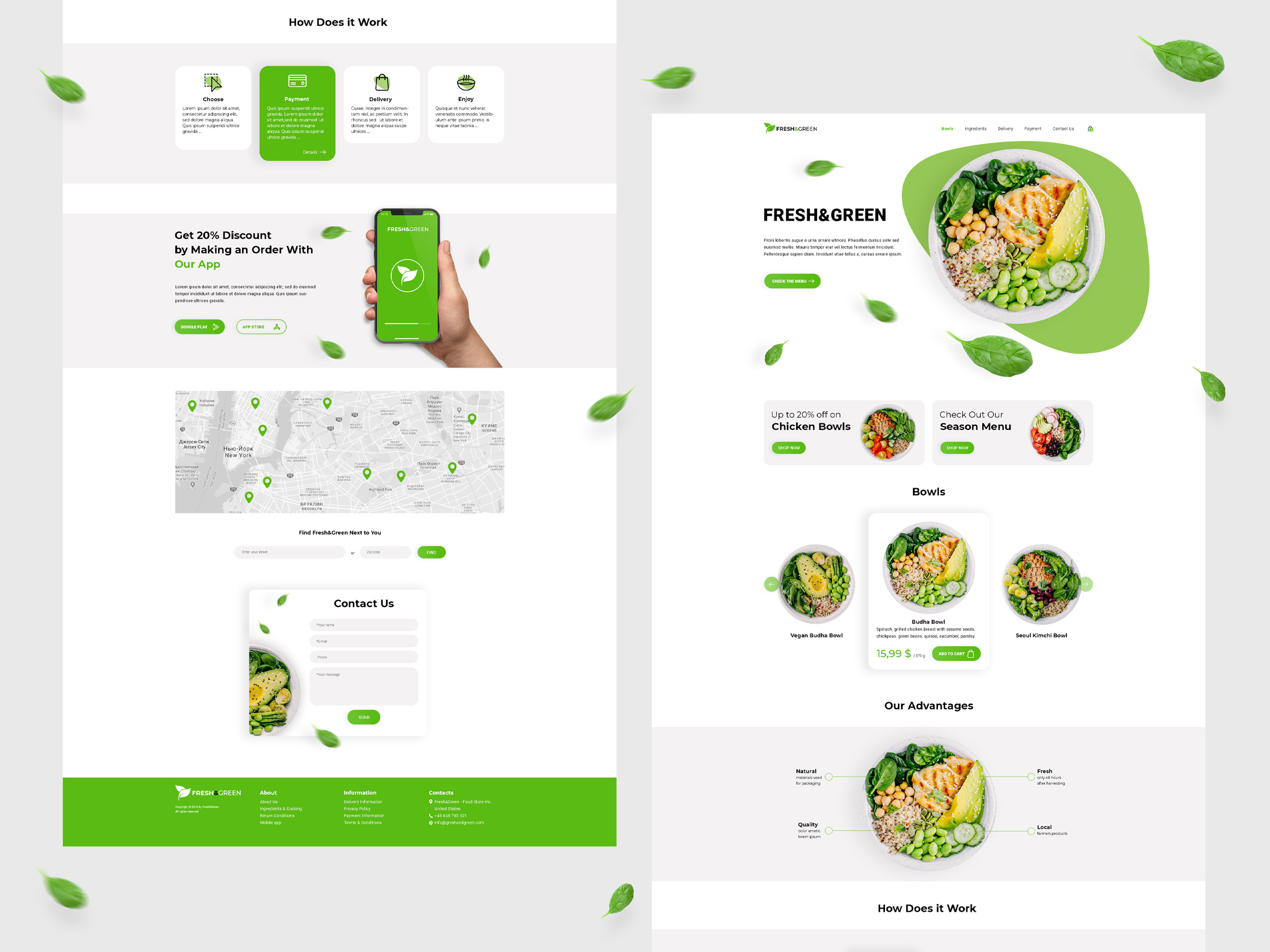 Example of Restaurant Website Design