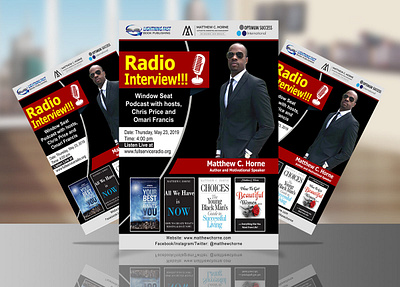 Radio Interview Flyer adobe illustrator adobe photoshop cc aliakborripon branding design flyer flyer design graphic design interview flyer promotional flyer radio interview flyer