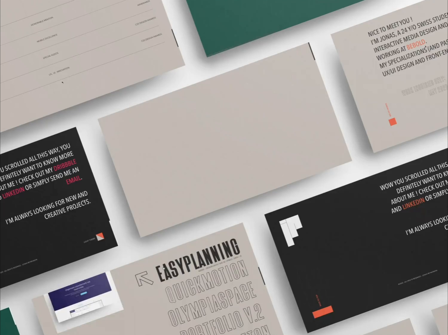 Example of Portfolio 2020 – website