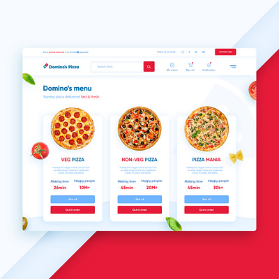 Domino's UI redesign concept adobe photoshop behance branding clean ui designer designs dominos dribbble india logodesigns minimal pizza simplicity trending ui designs uiux ux desgin web designers webdesigns webdevelopment