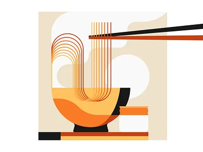 Ramen cafe food food illustration illustration illustrator noodles ramen restaurant