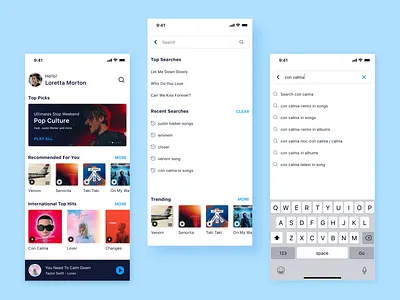 DailyUI Challenge #022: Search Page daily ui daily ui challange daily ui challenge dailyui dailyui 022 dailyui challenge dailyui search dailyuichallenge light theme list list view listing music music app search search bar search list search page search results search view
