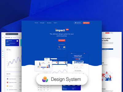 Impact Design System PRO bootstrap 4 business button design chart dashboard design design system developer front end development frontend html illustration landing design premium responsive ui kit web design