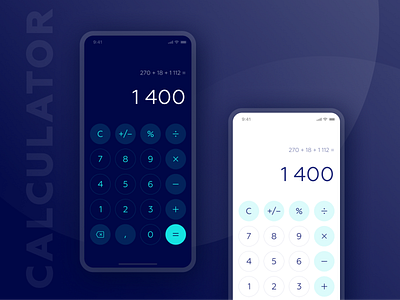 #004 UI Calculator app calculator dailyui mobile screen ui