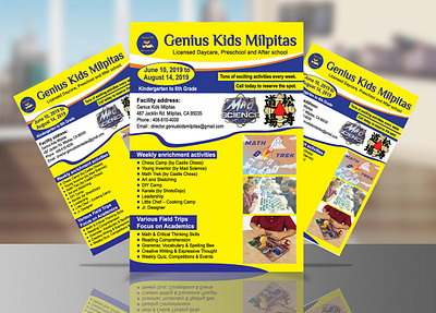 Daycare Flyer adobe illustrator adobe photoshop cc aliakborripon branding daycare flyer design flyer flyer design graphic design promotional flyer sell sheet