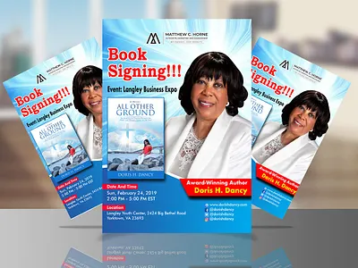 Book Signing Flyer adobe illustrator adobe photoshop cc aliakborripon book signing flyer branding design event flyer flyer flyer design graphic design promotional flyer