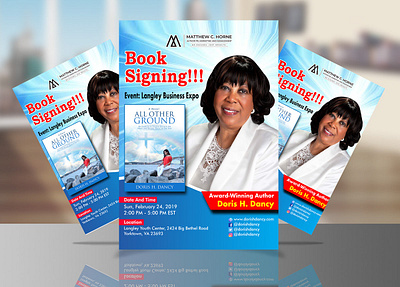 Book Signing Flyer adobe illustrator adobe photoshop cc aliakborripon book signing flyer branding design event flyer flyer flyer design graphic design promotional flyer