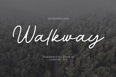 Free Walkway Handwriten Font art brush cool craft creative design exclusive font graffiti hand handwritten ligature logo marker modern natural otf pen post poster