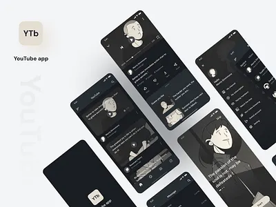 Short video app app dark dark app design icon mobile mobile ui short video ui ux video youtube