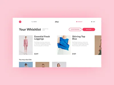 Cart/wishlist design. cart design ecommerce typography ui ux web design website wishlist