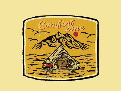 Comfort zone camp vintage retro outdoor