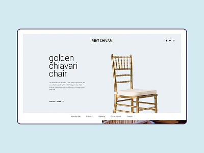 Rent Chivari branding clean daily ui dailyinspirations dailyui design designinspirations ecommerce interface minimal modern online shop typography ui ux web web design website