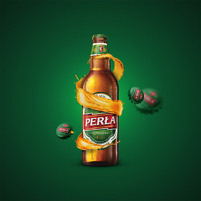 Perła – Browary Lubelskie beer beer art brand brand design branding design key visual keyvisual logo mark promo visual visual art visual design