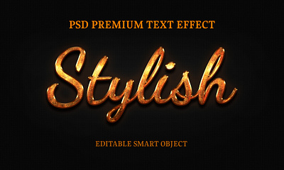 Creatve stylish text effect design 3d 3d text