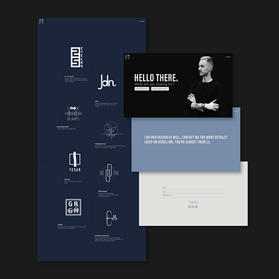 MaciejFi Portfolio rework design minimal portfolio design website website design