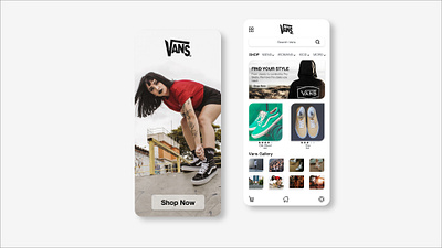 Vans Ui design Concept concept ui ui design uichallenge uiinspiration uiux uxdesign vans