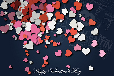 Valentine's day background design design illustration vector