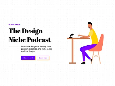 The Design Niche Podcast design illustration interface podcast