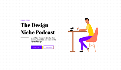 The Design Niche Podcast design illustration interface podcast