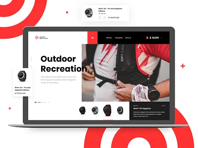 Watch Store Website ecommerce garmin sport sports sports design sportswear store ui ui ux ui design uidesign uiux uiuxdesign ux design watch watches webdesign website website concept website design