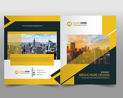 bruchre design broucher creative flyer design new text top view trifold