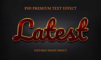 Latest text effect design 3d 3d text