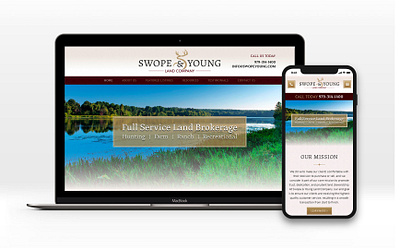 Land Company Website design graphic design mobile design real estate website website design