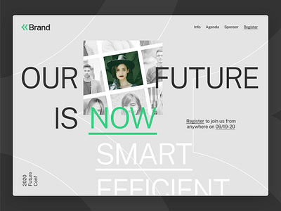 Brand UI branding conference design efficient event future identity registration smart ui ux virtual event visual design web design web designer webflow