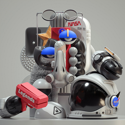 Astronaut 3d adobe art cinema4d design graphic design illustration inspiration modern octane