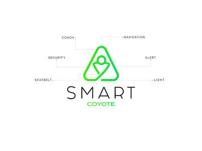 Logo Smart Coyote alert alerts car coach easy fatma aroua green light logo navigation navigation bar seatbelt security