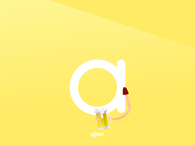 A letter for @inkovid a challenge custom type design illustration letter quarantine typo typography vector