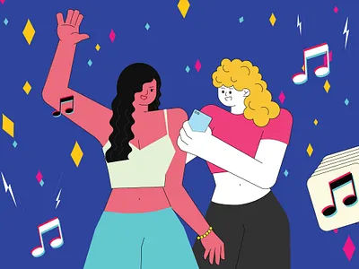 Party Girls ~ adobeillustrator illustration illustrator