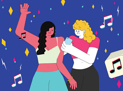 Party Girls ~ adobeillustrator illustration illustrator