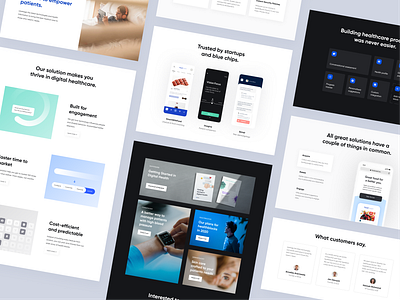 Healthblocks Website brand brand design design design system grid healthcare landing marketing page product spacing ui user inteface ux visual identity web website