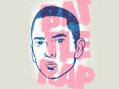 Battle rap 8mile battle rap drawing eminem fanart fun hip hop hiphop iampommes illustration illustrator ipad mannheim personal project pommes portrait procreate rap rap god