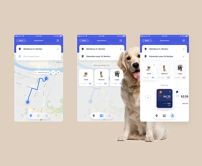 Delivery App address app clean concept delivery design mobile modern ui ux