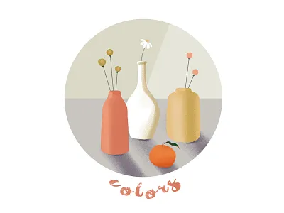 Still Life illustration color digital art digital illustration flowers flowers illustration illustration illustration art illustration design still life