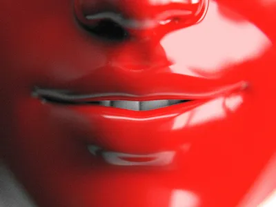 FLIRT 3d 3d art 3d artist 3drender 3drendering abstract beauty behance blender blender 3d blender3d blender3dart blendercycles closeup flirt flirting glossy lips mouth red
