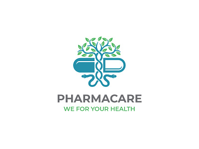 Pharmacare brand identity branding design designer graphic design healthcare illustrator laboratory logo logo design logotype medical medicine pharmacy vector