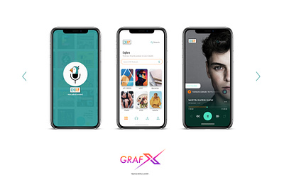 Minimal App design for Chirp (Micro Podcasts) appdesign iphonex mobile ui podcast ux
