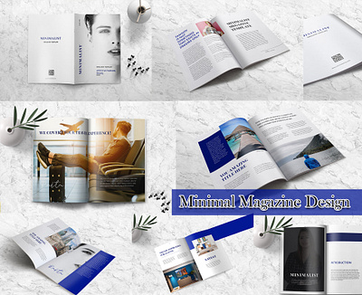 Minimal Magazine Design | Indesign Template branding design indesign template minimal minimal design minimal megazine minimalist template design templatedesign