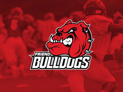 Friend Bulldogs aggressive branding bulldog bulldogs dog friend high school identity identity design logo logo design mean sports sports logo team team branding teeth