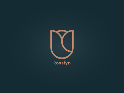 Rosslyn (Rose) Family Crest branding crest design flat icon logo minimal rose ui uidesign vector weeklywarmup