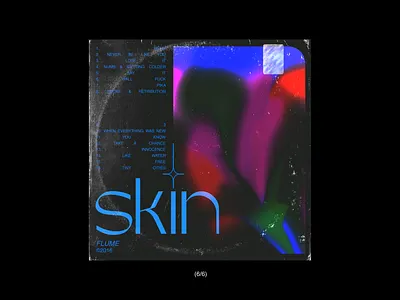 skin//flume cover art album art blue cover design flower flume graphicdesign illustration music pink skin typogaphy